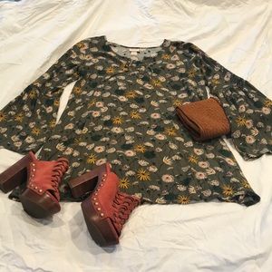 Mossimo Supply Co. flowy peasant dress